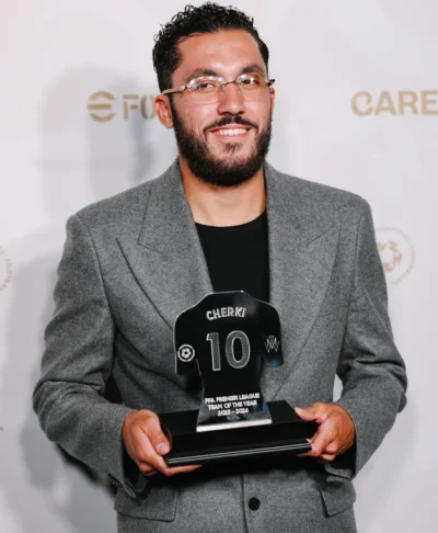 Rayan Cherki PFA Awards Grey Wool Blazer
