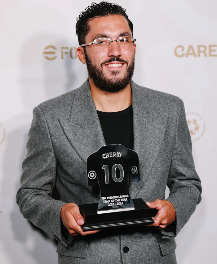Rayan Cherki PFA Awards Grey Wool Blazer