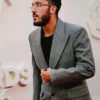 Rayan Cherki PFA Awards Grey Wool Blazer