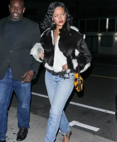 Rihanna Cowhide Jacket