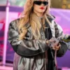 Rihanna F1 Grand Prix of Las Vegas Racing Black Leather Jacket