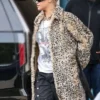 Rihanna LA Leopard Print Fur Coat