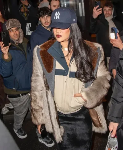 Rihanna SNL S51 Shearling Coat