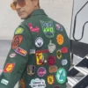 Robert Downey Jr. Green Patch Jacket