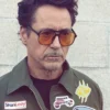 Robert Downey Jr. Green Patch Jacket