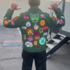 Robert Downey Jr. Green Patch Jacket