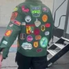 Robert Downey Jr. Green Patch Jacket