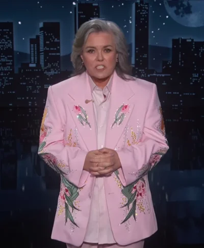 Rosie O’Donnell Jimmy Kimmel Live Pink Blazer