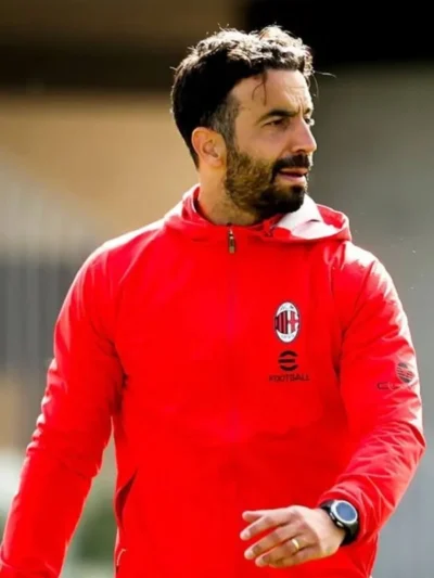 Ruben Amorim AC Milan Training Session Red Jacket