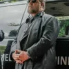 Russell Crowe Sleeping Dogs 2024 Black Leather Coat