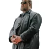 Russell Crowe Sleeping Dogs 2024 Black Leather Coat