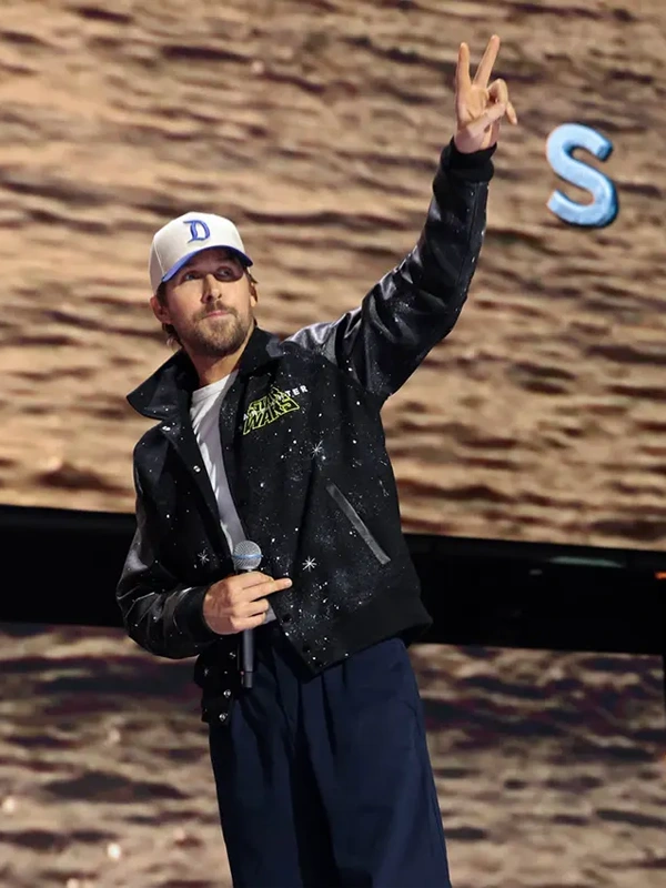 Ryan Gosling D23 Star Wars Starfighter Black Jacket - Image 2