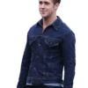Ryan Gosling Drive Blue Denim Jacket