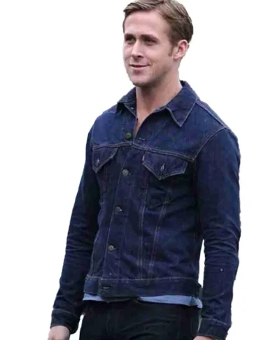 Ryan Gosling Drive Blue Denim Jacket
