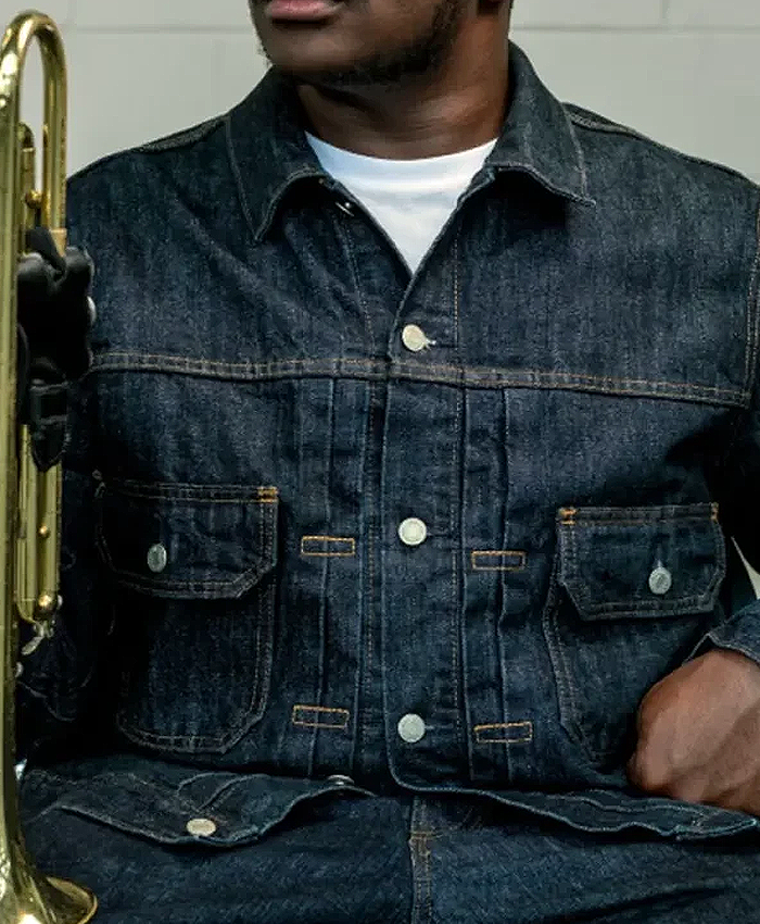 SU x Gap Human Jukebox Blue Denim Jacket