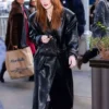 Sadie Sink Spider-Man Brand New Day 2026 Black Leather Coat