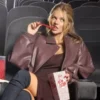 Samara Weaving Frankie Shop Black Leather Jacket