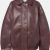 Samara Weaving Frankie Shop Black Leather Jacket
