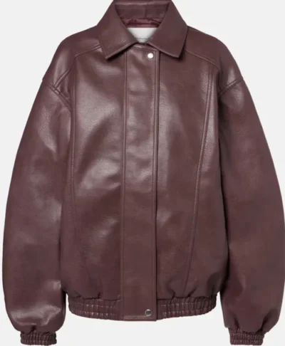 Samara Weaving Frankie Shop Black Leather Jacket