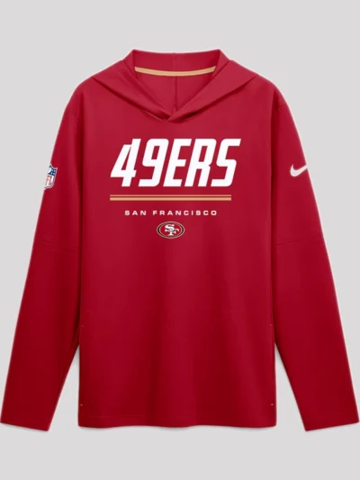 San Francisco 49ers 2026 Sideline Long Sleeve Hooded T-Shirt