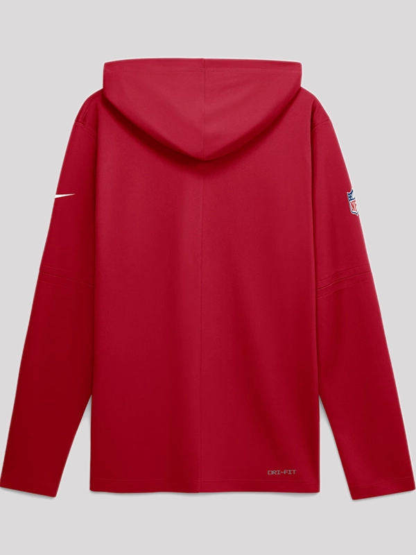 San Francisco 49ers 2026 Sideline Long Sleeve Hooded T-Shirt - Image 3
