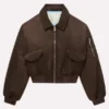 Scarlet And Sam brown Bomber Jacket