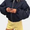 Scarlet And Sam navy Bomber Jacket