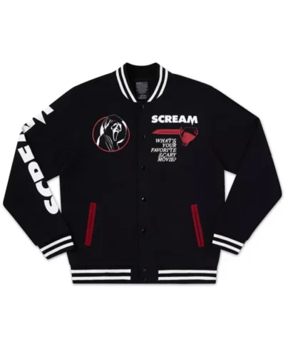Scream Ghost Face Letterman Jacket