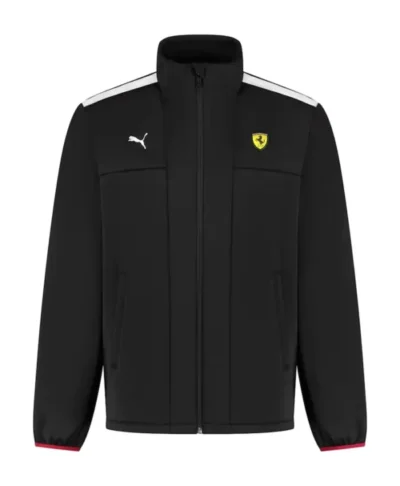 Scuderia Ferrari Puma Black Softshell Full Zip Jacket
