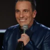 Sebastian Maniscalco Stay Hungry Blue Leather Jacket