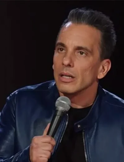 Sebastian Maniscalco Stay Hungry Blue Leather Jacket