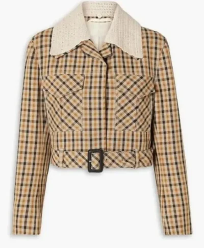 Selena Gomez Only Murders In The Building S03 Plaid Jacket
