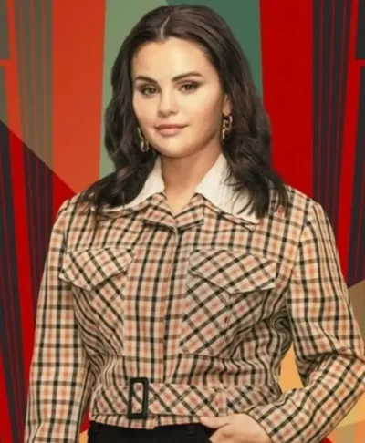 Selena Gomez Only Murders In The Building S03 Plaid Jacket