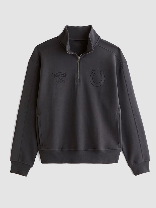 Indianapolis Colts Abercrombie & Fitch Half-Zip Sweatshirt - Image 3