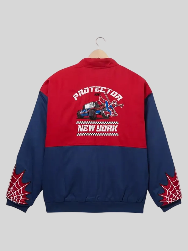Protector of New York Spider Man Peter Parker racing jacket - Image 4