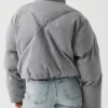 Shoreditch Ski Club Grey Puffer Jacket