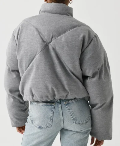 Shoreditch Ski Club Grey Puffer Jacket