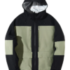 Snowboard Women’s Color Block Mountain Black/Green Jacket