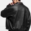 Spider-Man Black Leather Bomber Jacket