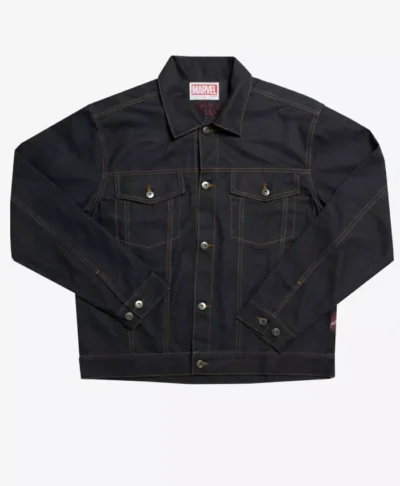 Spider Man Denim Black Jacket