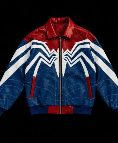 Spider-Man Leather Bomber Jacket