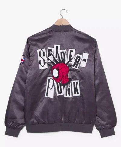 Spider Man New London Satin Bomber Jacket