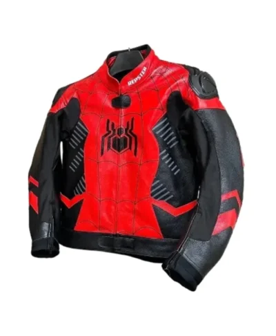 Spider-Man Racing Leather Biker Jacket