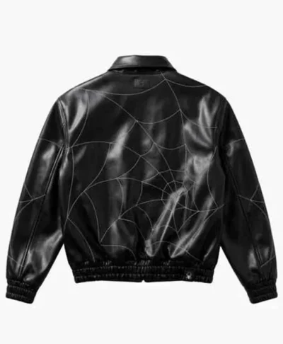 Spider-Man Superhero Black Leather Jacket