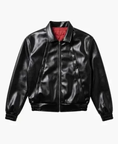 Spider-Man Superhero Black Leather Jacket