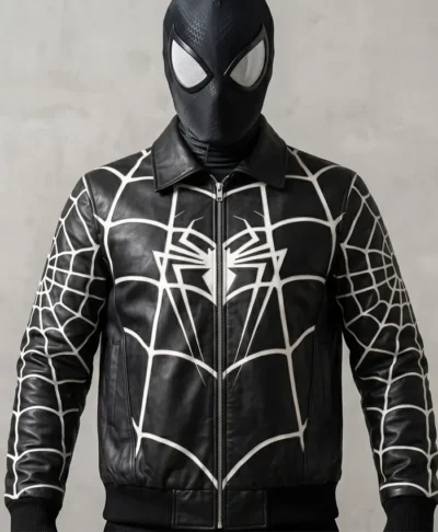 Spider-Man Symbiote Black Bomber Jacket