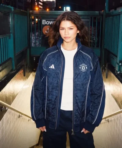 Spider-Man x Manchester United Blue Track Jacket