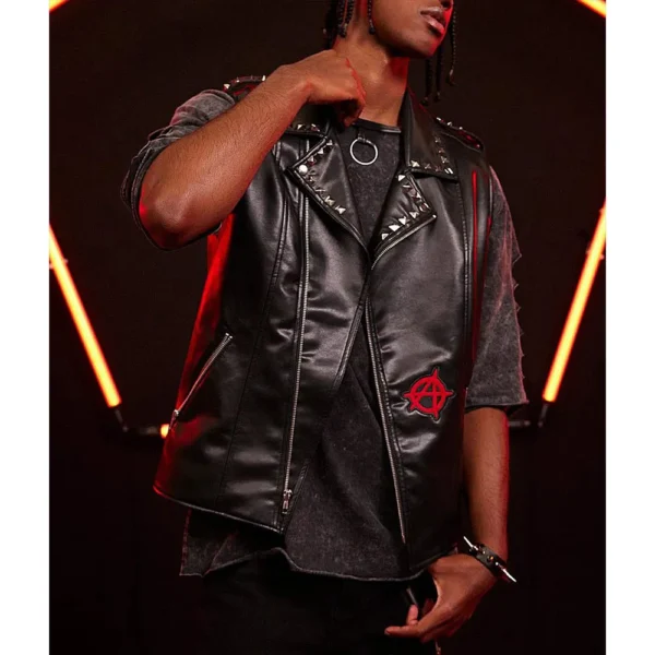 Spider-Punk Across the Spider-Verse Leather Vest