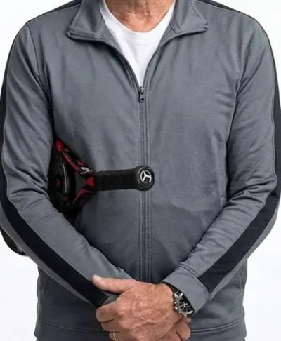 Stan Delaney Apples Never Fall Grey Track Jacket