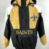 Starter New Orleans Saints Half ZIP Hooded Jacket